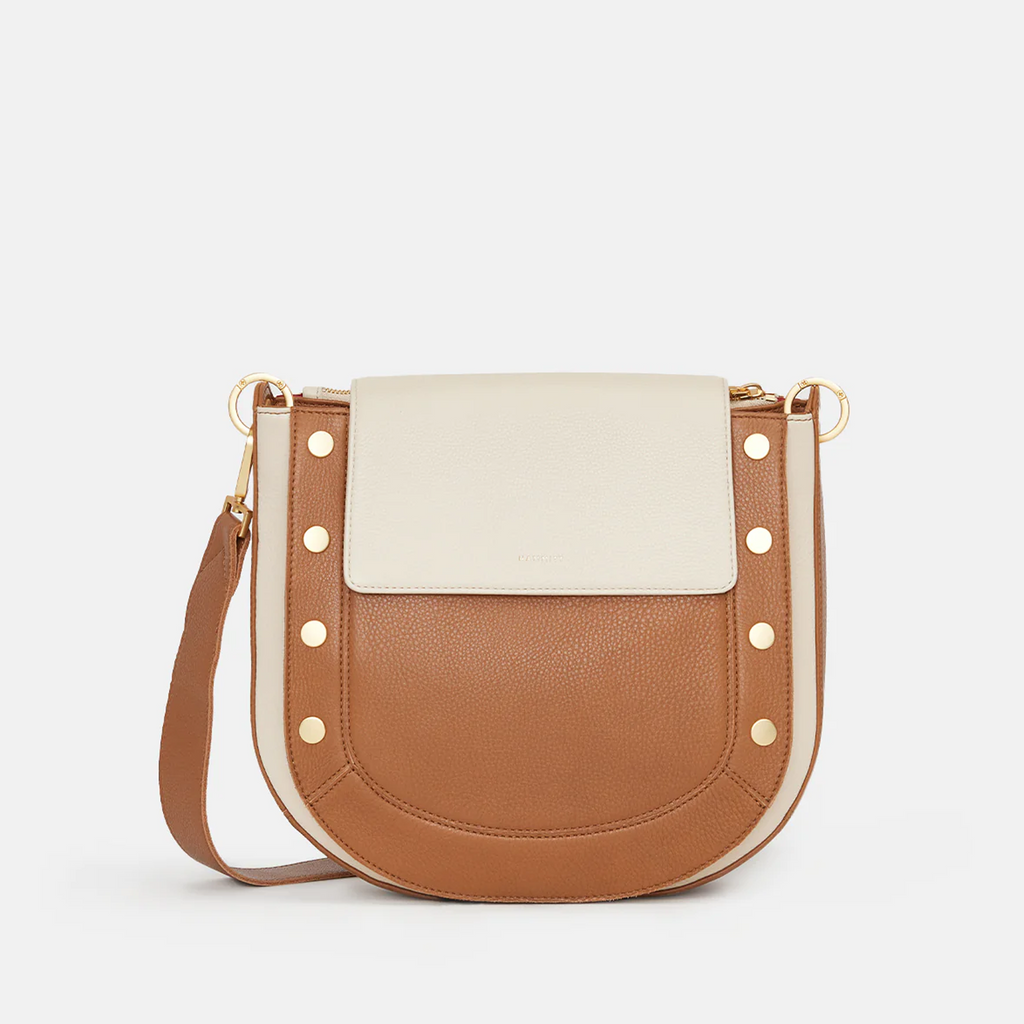 Kayce Saddle – The Gold Parrot NWOT Hammitt Kayce Large Saddle Caffe Tan Leather Crossbody Bag main image 0