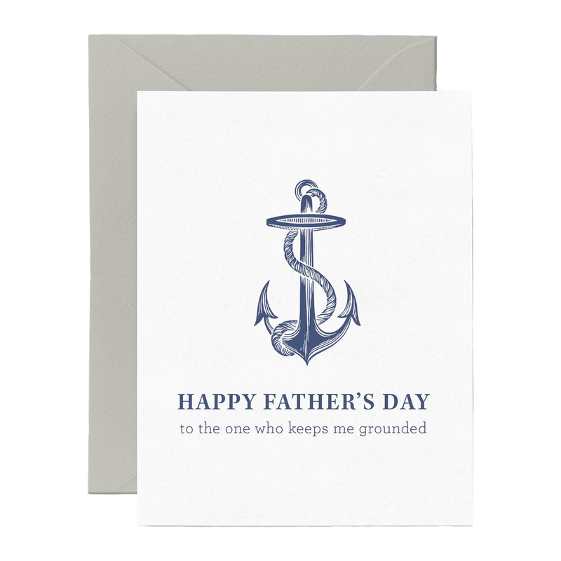 Anchor | Father's Day | Letterpress Greeting Card