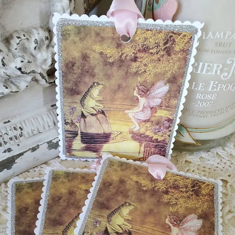 Gift Tag Fairy N Frog Enchanted