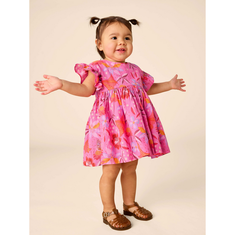 Ruffle Sleeve Baby Dress Set