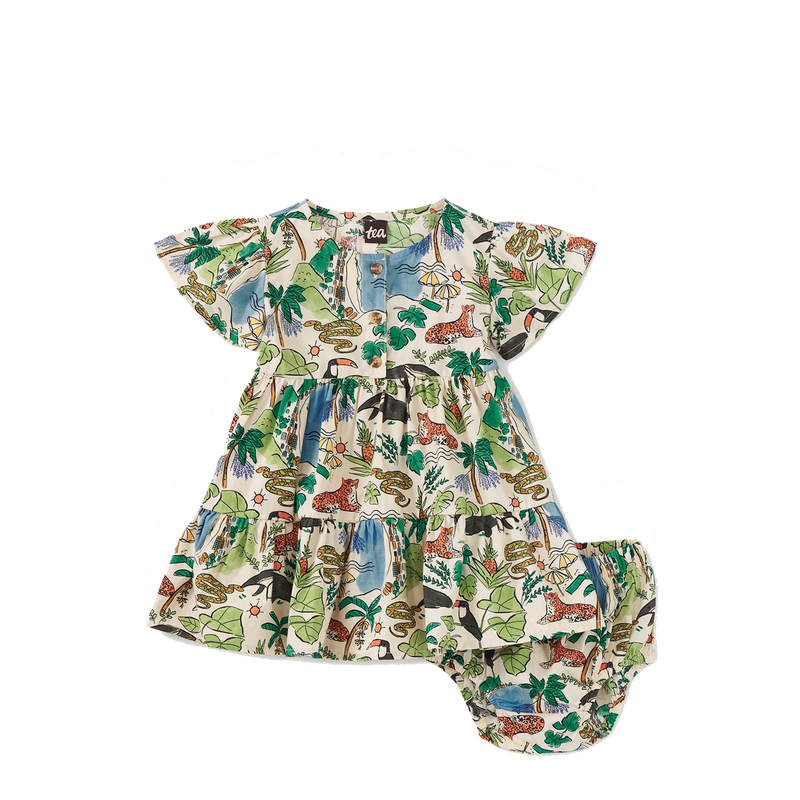 Tiered Woven Dress