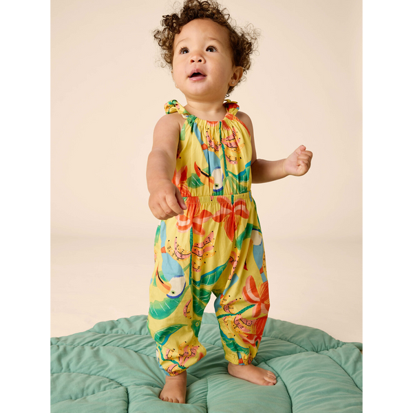 Tie Shoulder Baby Romper