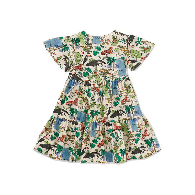 Tiered Woven Dress