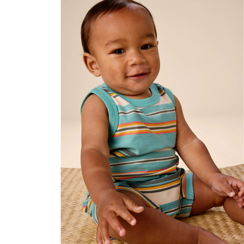 Cargo Pocket Tank Baby Romper