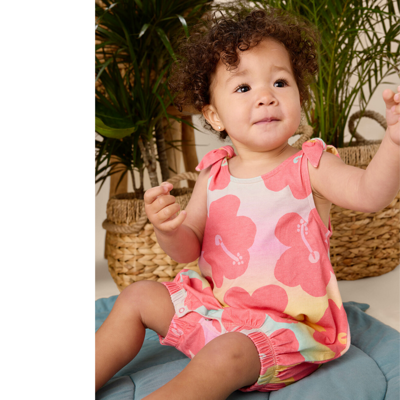 Tie Shoulder Baby Romper