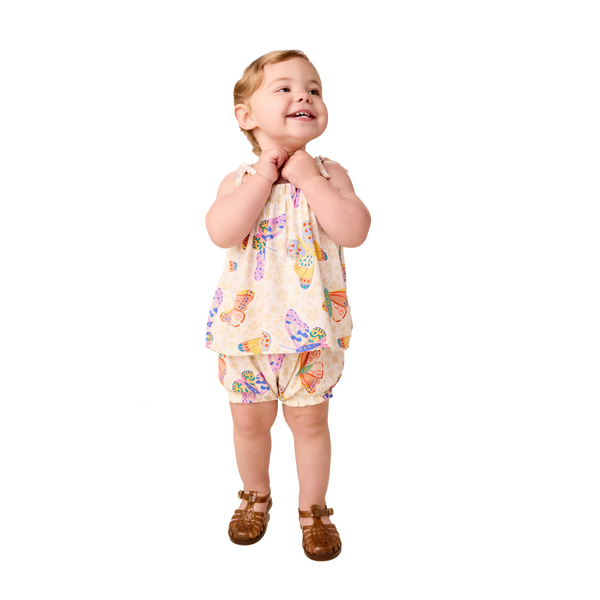 Tie Shoulder Baby Set
