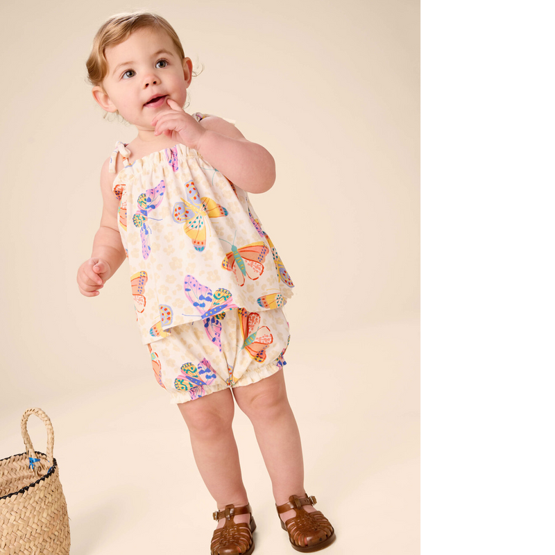 Tie Shoulder Baby Set