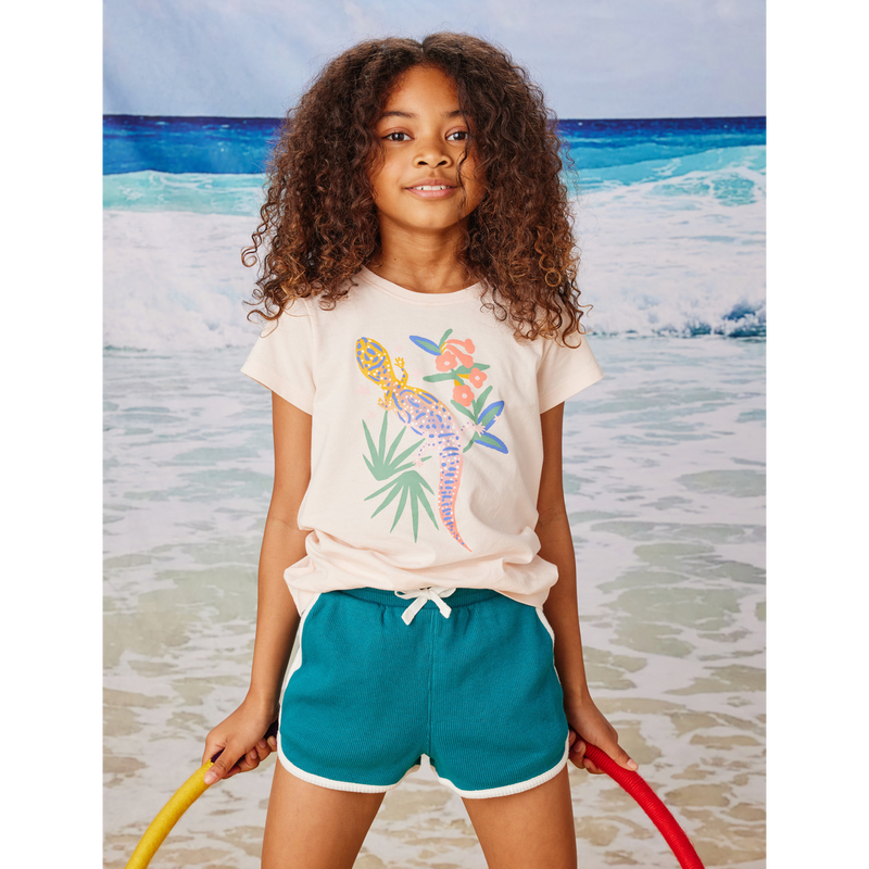 Lizard & Flowers Graphic Tee