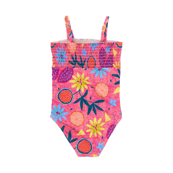 Smocked One-Piece Swimsuit