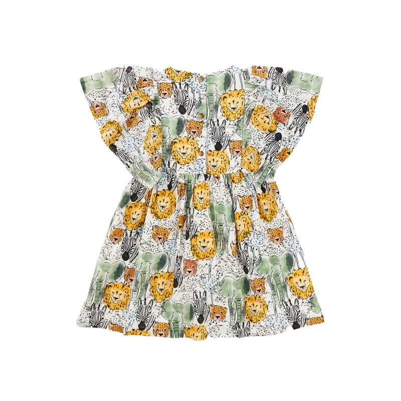 Butterfly Sleeve Twirl Dress