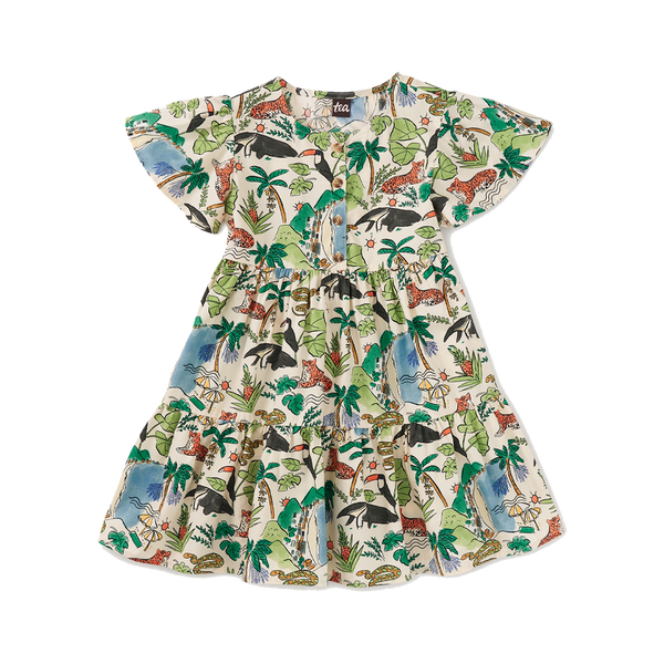 Tiered Woven Dress