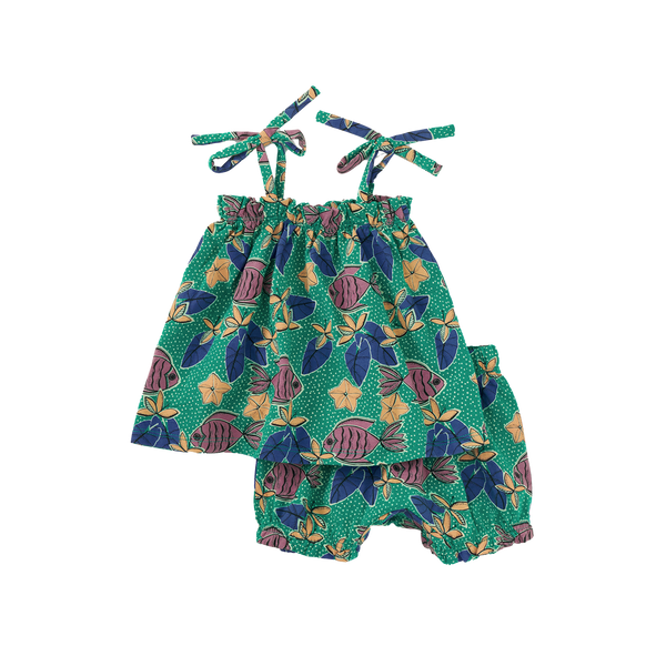 Tie Shoulder Baby Set