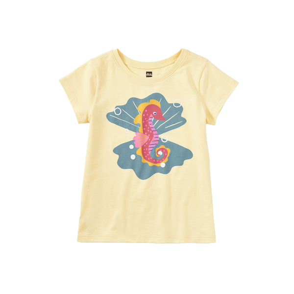 Seahorse & Pearls Graphic Tee