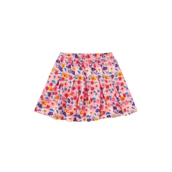Pleated Jersey Skirt
