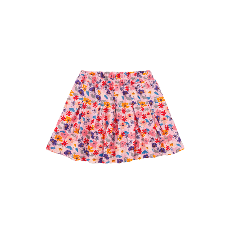 Pleated Jersey Skirt