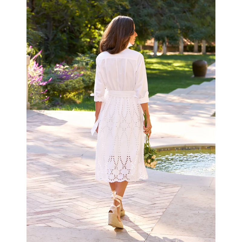 Grace Dres, Eyelet Midi Dress