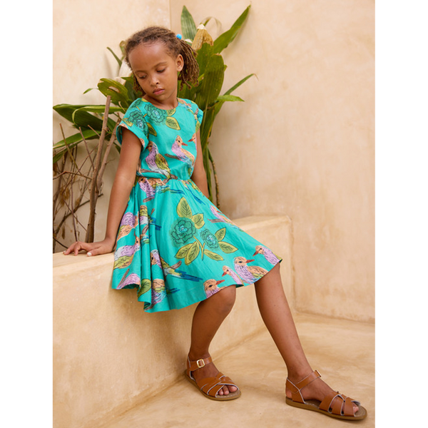 Button Back Skirted Dress