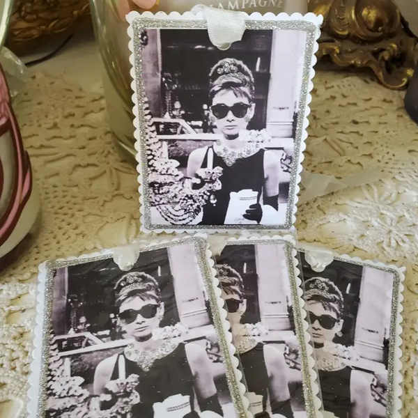 Classic Audrey Hepburn Tiffany's Gift Tag Keepsake