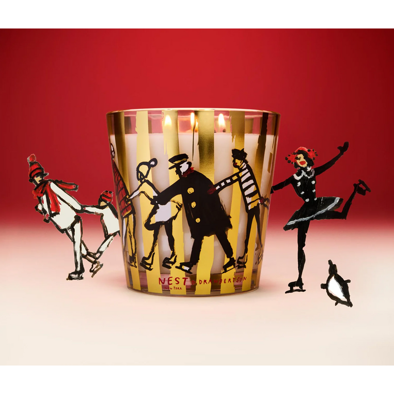 Holiday 3-Wick Candle x Drawbertson