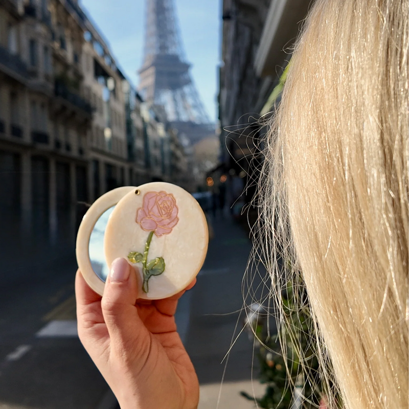 Hand-painted Compact Mirror