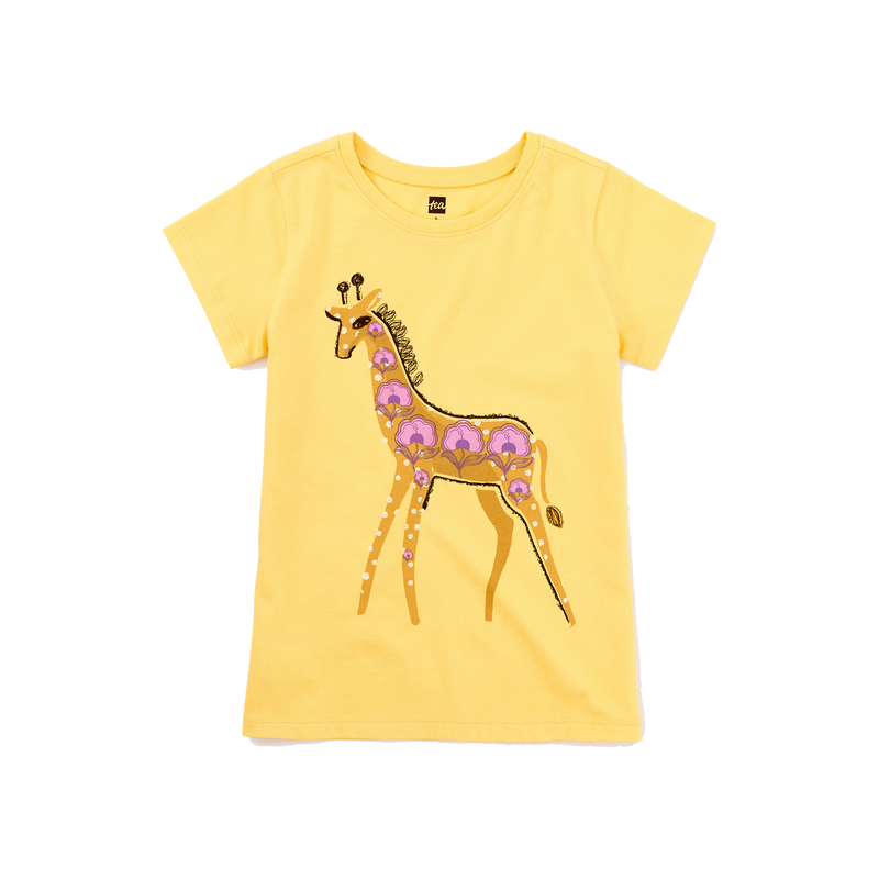 Floral Giraffe Graphic Tee