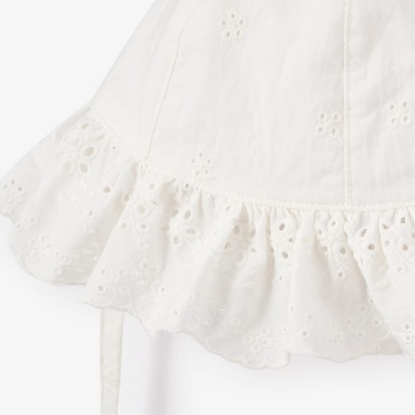 Eyelet Lace Ruffle Sunhat
