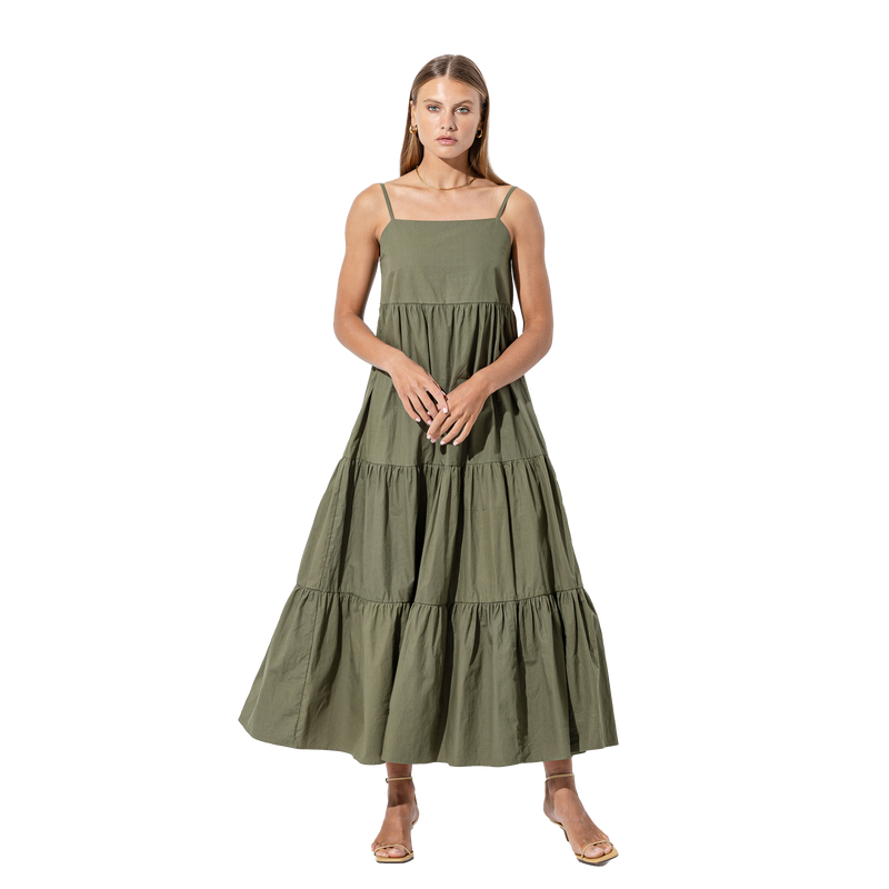 Layla Poplin Maxi Dress