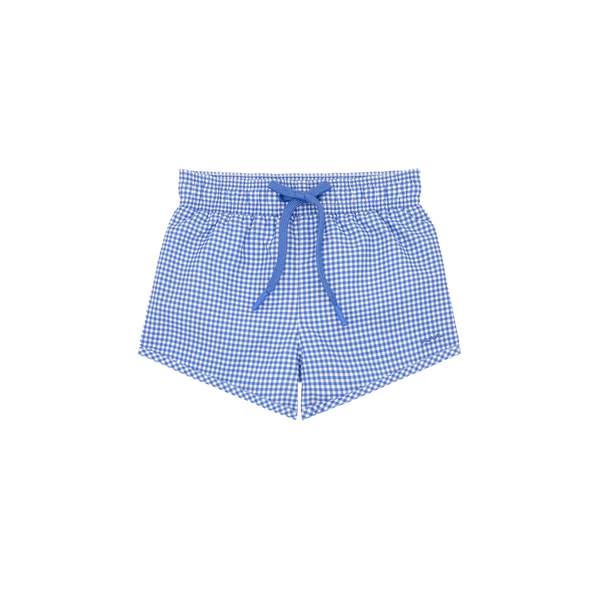 Boys Sky Blue Gingham Boardie