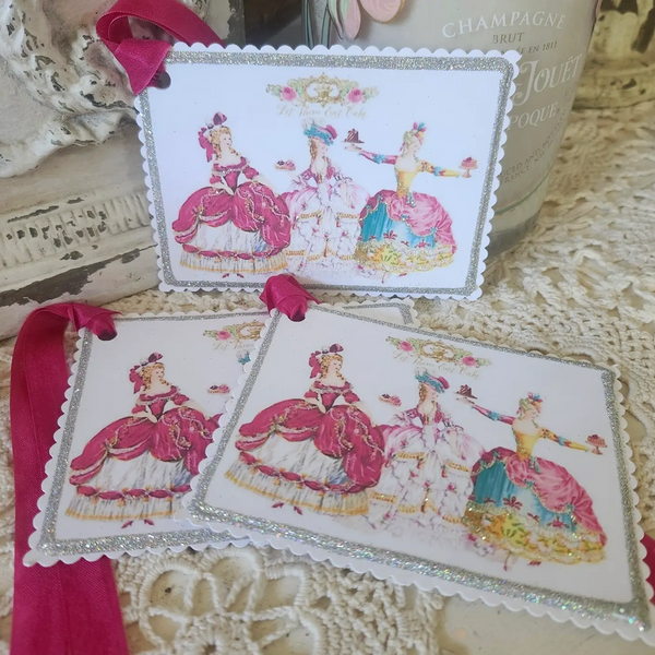Gift Tag Three Marie Antoinette Let Them Eat Cake