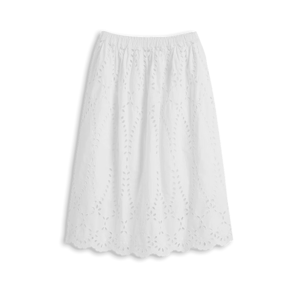 Grace Skirt, Eyelet Midi Skirt