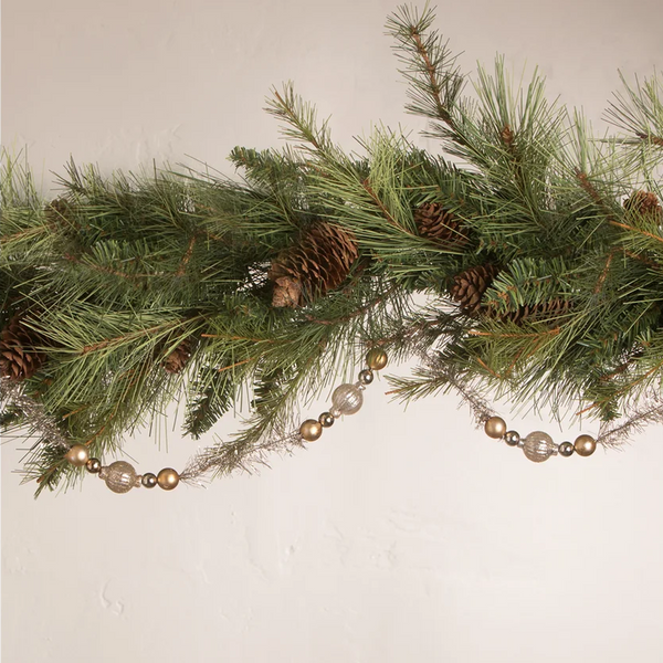Silver and Gold Bead Garland