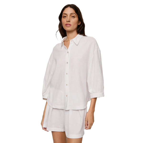 Linen Blend Relaxed Short
