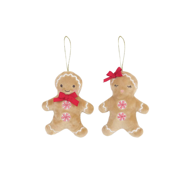 Gingerbread Couple Ornaments