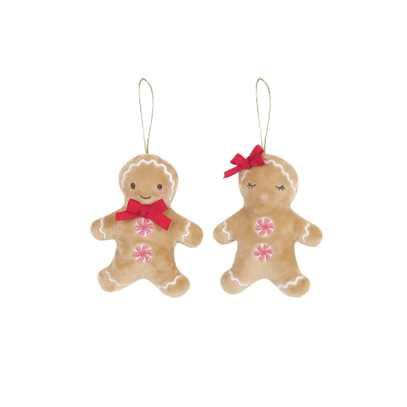Gingerbread Couple Ornaments