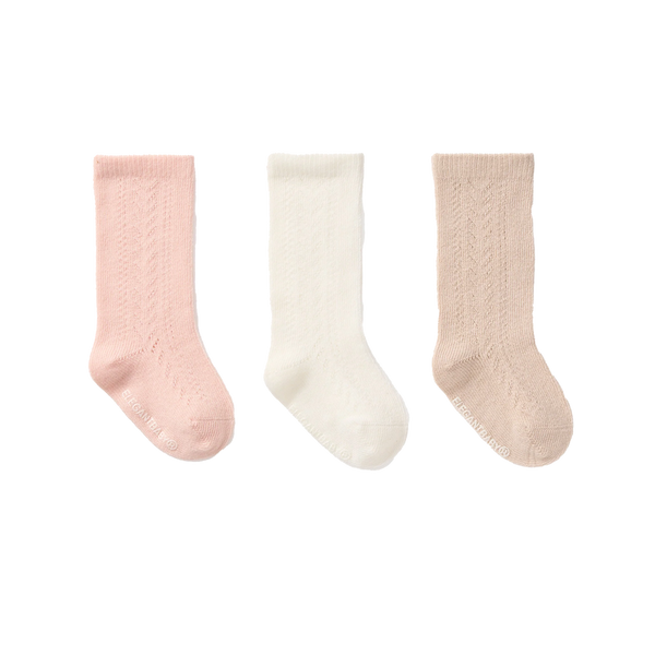 Pointelle Knee Socks - 3PK
