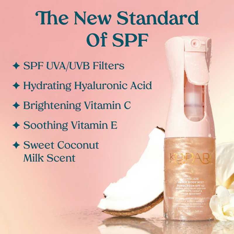 Sunglaze Sheer Body Mist Sunscreen SPF 42