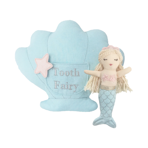 Mimi Mermaid Tooth Fairy Pillow and Doll Set
