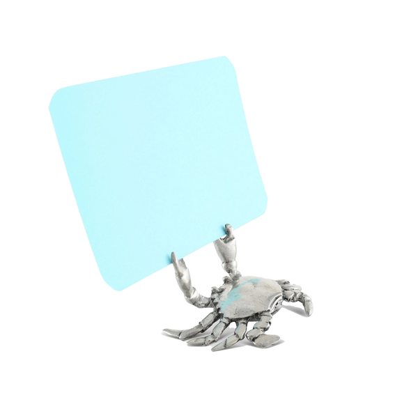 Pewter Crab Place Card Holder