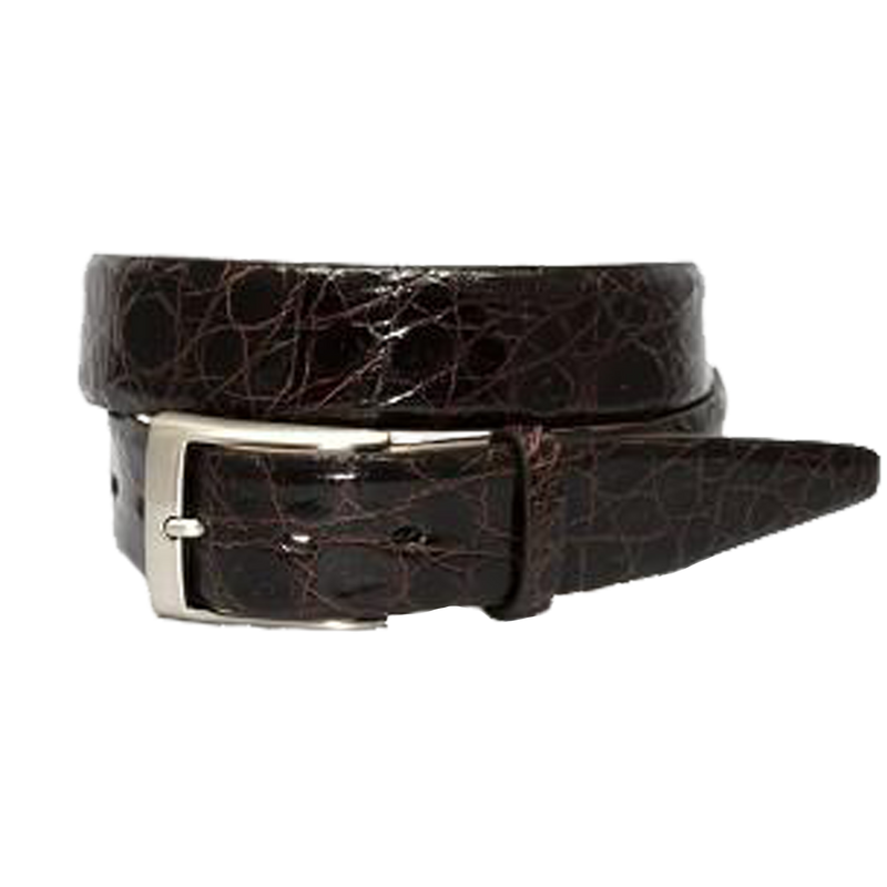 Glazed South American Caiman Belt