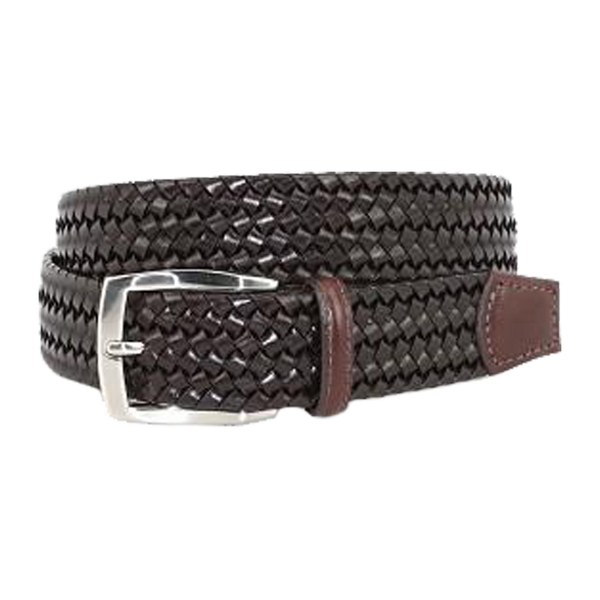 Italian Woven Stretch Leather Belt