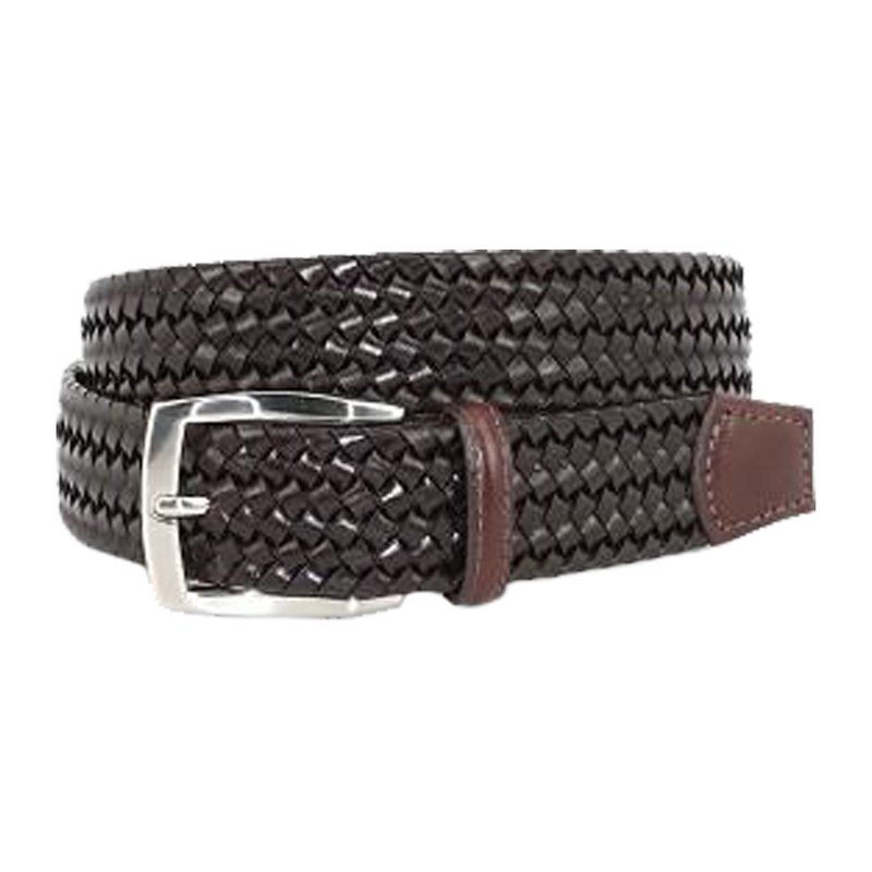 Italian Woven Stretch Leather Belt