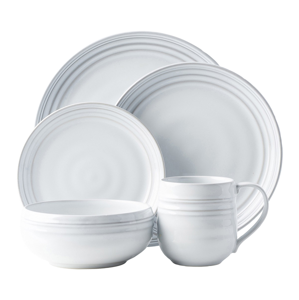 5pc Place Setting Bilbao White Truffle