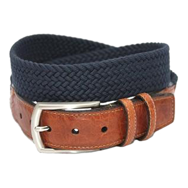Italian Woven Cotton Elastic Belt
