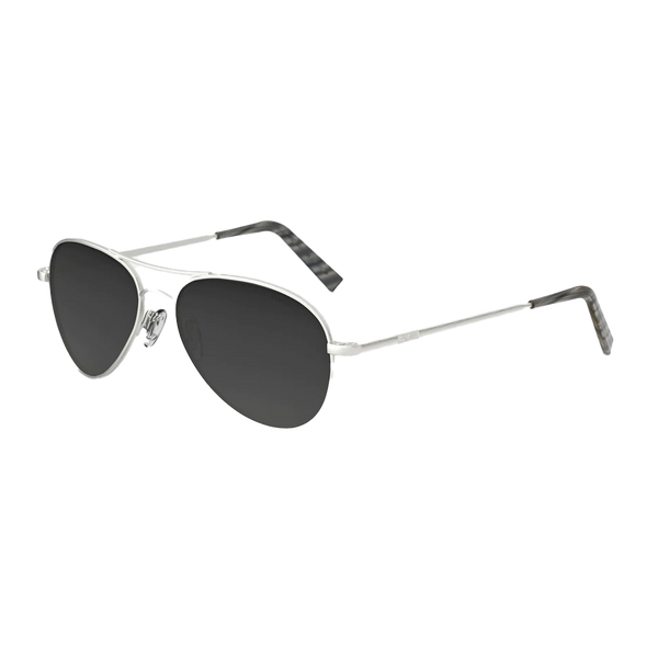 Amelia Satin Silver Skyforce Polarized