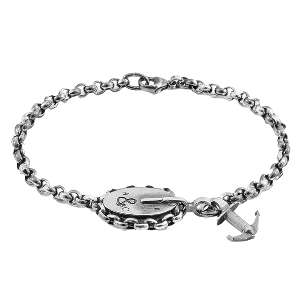 London Mooring Silver Chain Bracelet