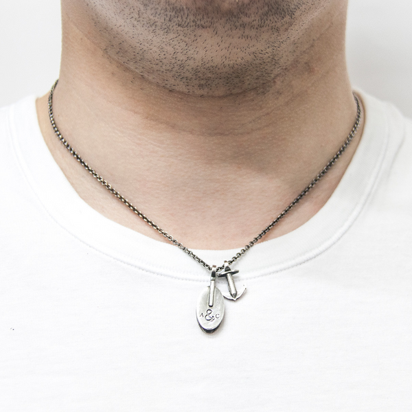 London Pulley Silver Necklace Pendant