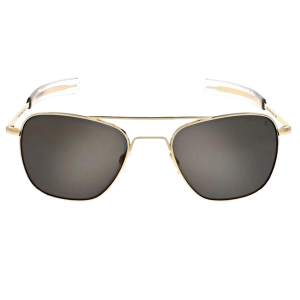 Aviator 58mm 23K Gold Skytec P American Gray