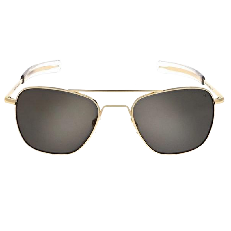 Aviator 58mm 23K Gold Skytec P American Gray