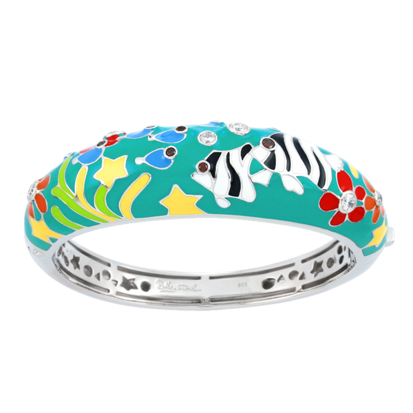 Anglefish Teal Bangle