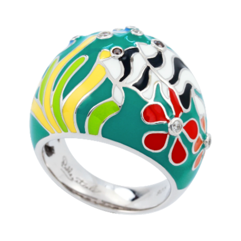 Angelfish Teal Ring